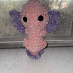 Plush Axolotl Toy - Pink and Purple